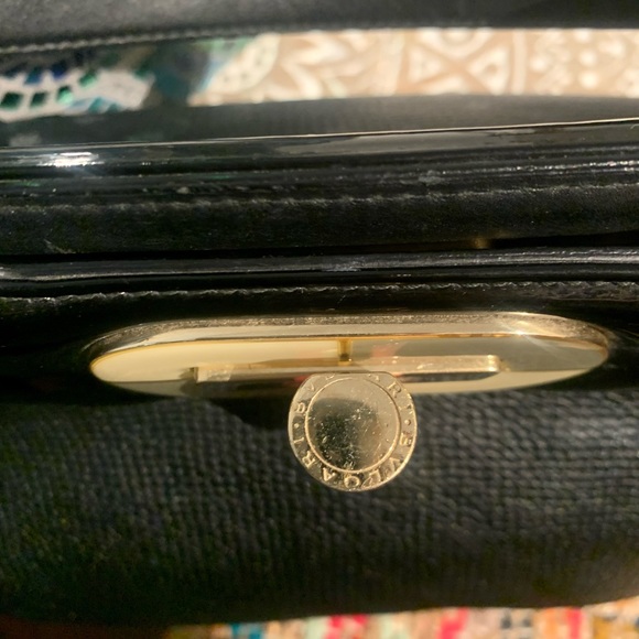 BVLGARI ISABELLA ROSSELLINI LEATHER HANDBAG black calf - Picture 4 of 15